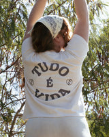 Camiseta Tudo é Vida - Off white