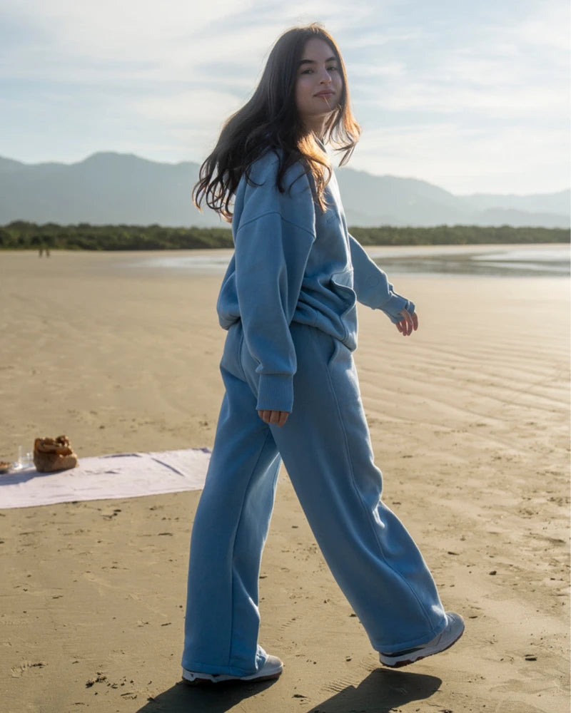 Calça Moletom Vipassana - Azul sereno