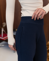 Calça Moletom Layered - Marinho