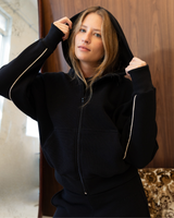 Jaqueta Moletom Layered - Preto