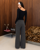 Calça Layered Atoalhada - Fog