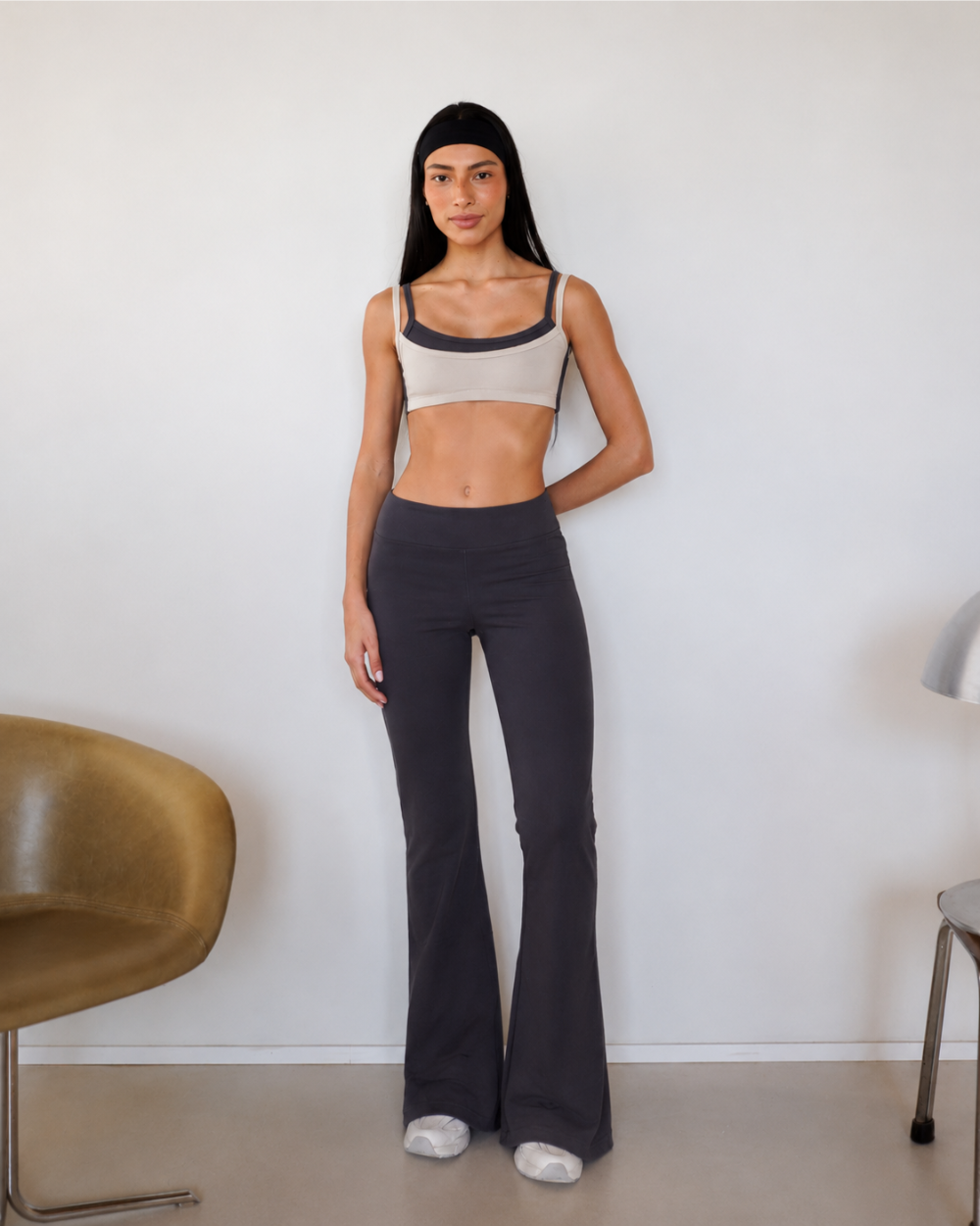 Calça Cotton Flare - Stone