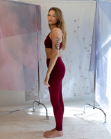 Legging Cotton - Cherry